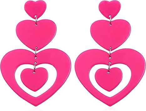 【新品】yumeyume LOVE mule ピンク ハート 36 Amazon | GUOXIAOMEI アクリルハートピアス レディース ハート